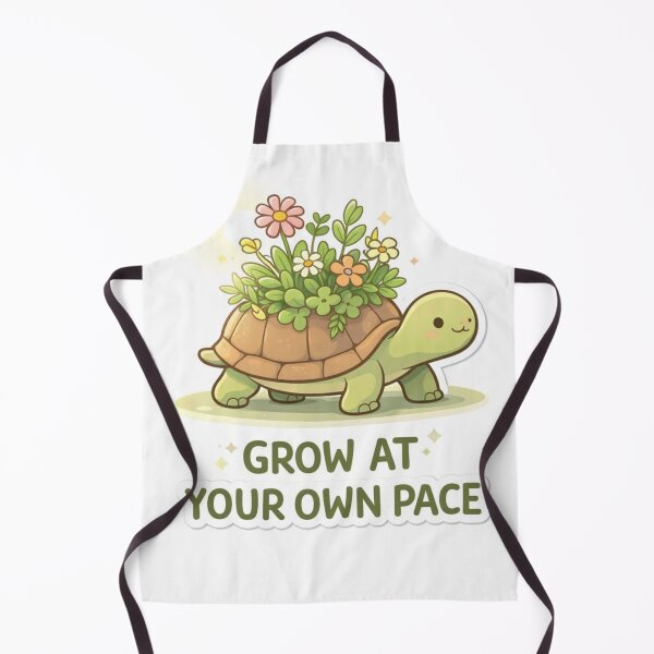 Item preview, Cute Turtle Garden – Grow at Your Own Pace Motivational Stickers designed and sold by ZenGrowth4.
