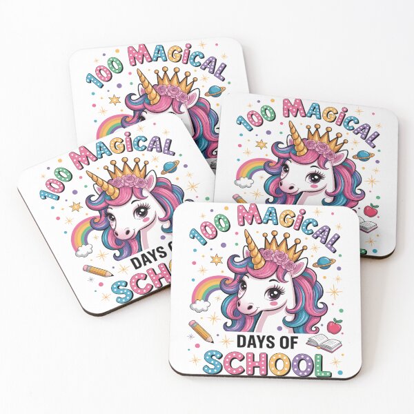 Item preview, 100 Magical Day of School Unicorn 100th Teacher Toddler Girl designed and sold by TyraYoung.