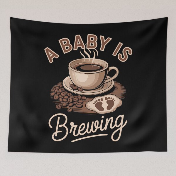 Item preview, A Baby is Brewing Coffee Lover Pregnancy Announcement designed and sold by TyraYoung.