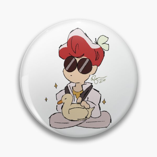 Item preview, good demon and his duck (white) designed and sold by jellyfishionado.