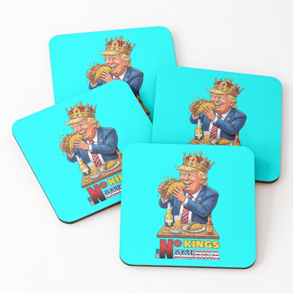 Item preview, NO KINGS IN AMERICAN - #00FFFF designed and sold by Marlon Oseguera.
