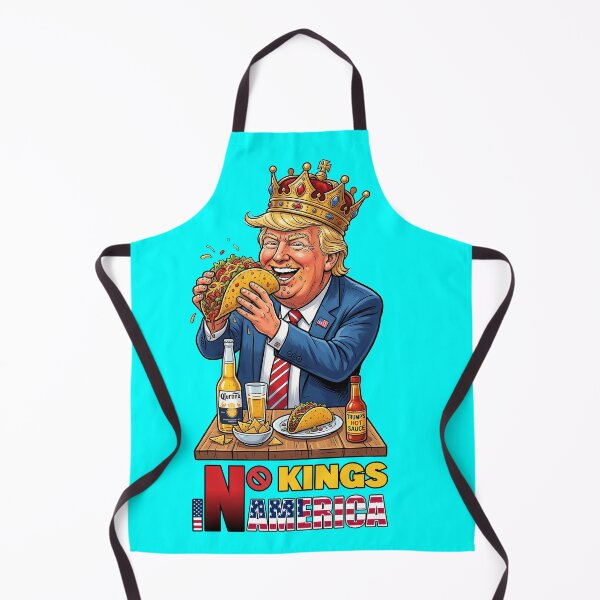 Item preview, NO KINGS IN AMERICAN - #00FFFF designed and sold by Marlon Oseguera.