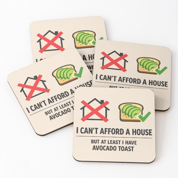 Item preview, Can't Afford House Avocado Toast designed and sold by xmoudx.