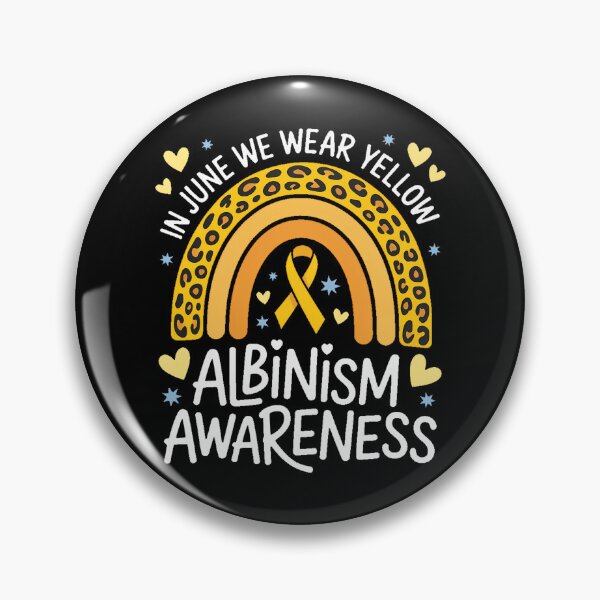 Item preview, Albinism Awareness Rainbow Yellow Ribbon Support Women Girls designed and sold by TyraYoung.