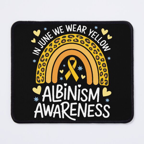 Item preview, Albinism Awareness Rainbow Yellow Ribbon Support Women Girls designed and sold by TyraYoung.