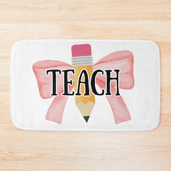 Item preview, TEACH coquette bow with pencil designed and sold by abbeygfrerer.