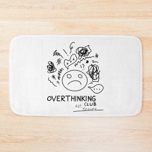 Item preview, Overthinking Club Shirt, Introvert Humor Tee, Mental Health Aesthetic brafdesign designed and sold by Brafdesign.