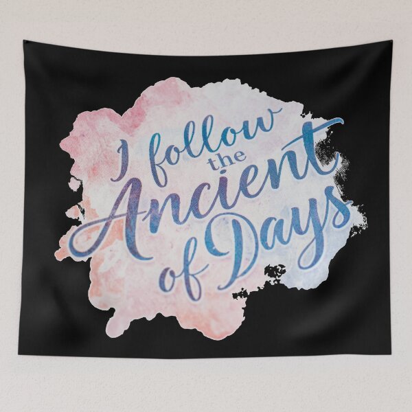 Item preview, I follow the Ancient of Days - Daniel 7 - Christian Scripture Watercolor Font designed and sold by Cre8andRecre8.