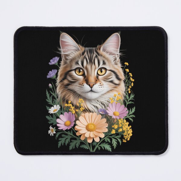Item preview, Cat Flower Floral Cute Kitten Graphic designed and sold by TyraYoung.