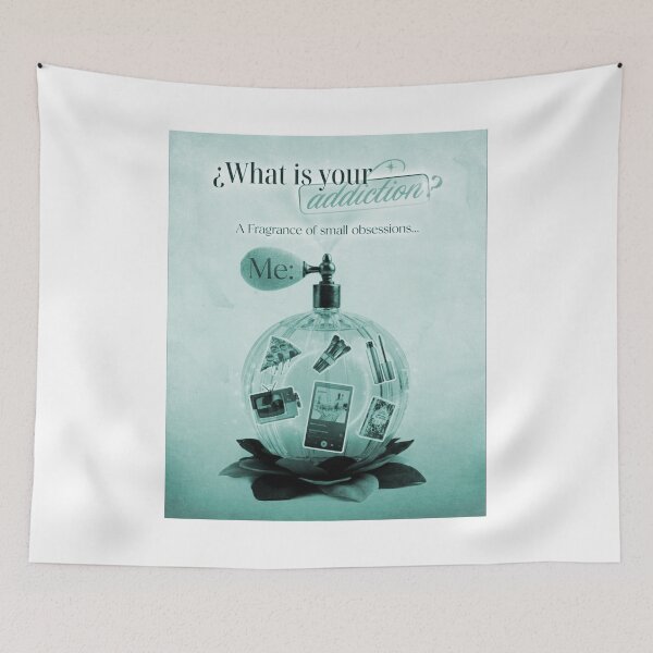 Item preview, WHAT IS YOUR ADDICTION TEAL VINTAGE COLLAGE designed and sold by melyverso.