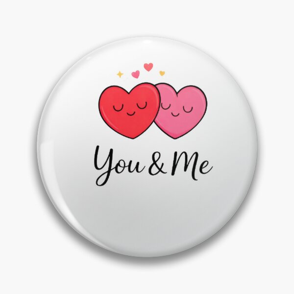 Item preview, You & Me Romantic Heart Sticker | Cute Couple Love Design designed and sold by Lovestickerco.