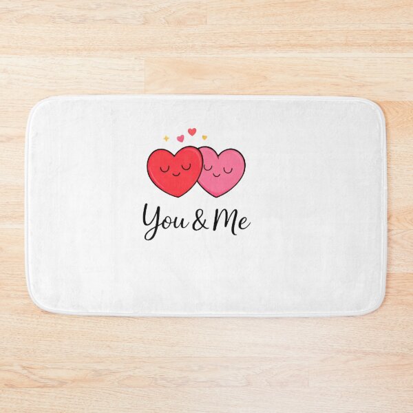 Item preview, You & Me Romantic Heart Sticker | Cute Couple Love Design designed and sold by Lovestickerco.