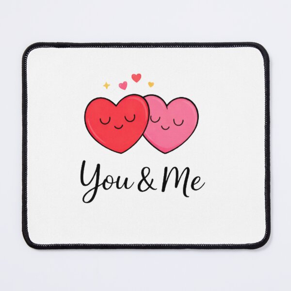 Item preview, You & Me Romantic Heart Sticker | Cute Couple Love Design designed and sold by Lovestickerco.