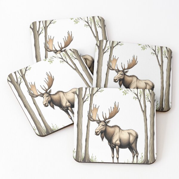Item preview, ANIMAL TEE SHRTS FEATURE A MOOSE ai generated created by frasues designed and sold by frasues.