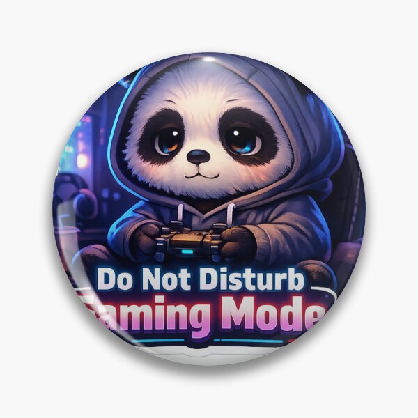 Item preview, Do Not Disturb Gaming Mode Panda Sticker | Introvert Gamer Aesthetic designed and sold by RadheyGraphics.