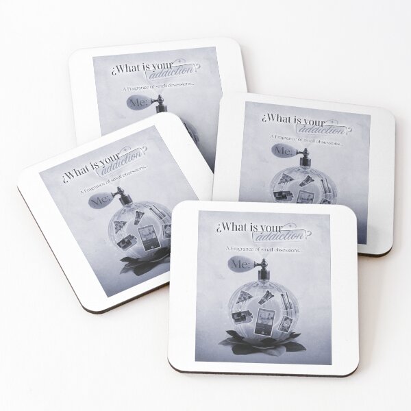 Item preview, WHAT IS YOUR ADDICTION DUSTY AZURE COLLAGE designed and sold by melyverso.