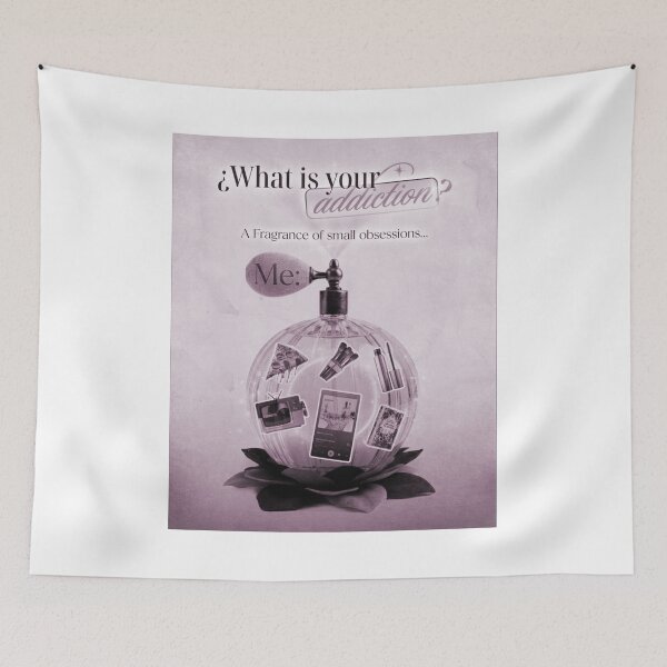 Item preview, WHAT IS YOUR ADDICTION DUSTY ROSE COLLAGE designed and sold by melyverso.