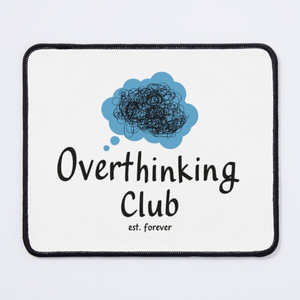 Item preview, Overthinking Club Shirt, Introvert Humor Tee, Mental Health Aesthetic brafdesign designed and sold by Brafdesign.