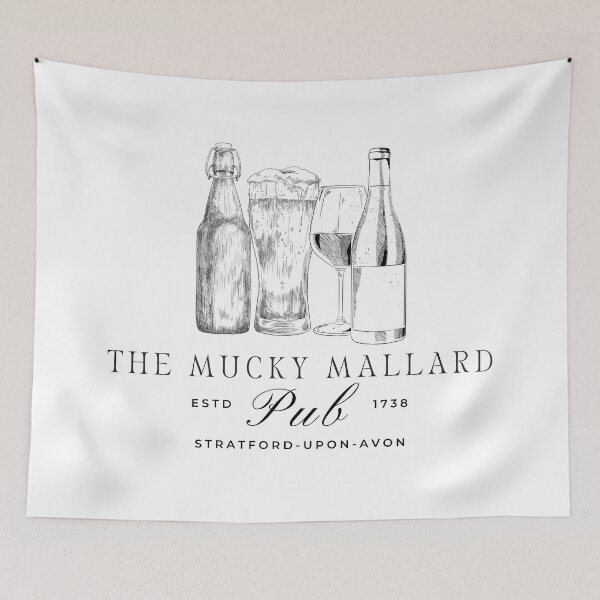Item preview, The Mucky Mallard Pub - Shakespeare & Hathaway Fan Art designed and sold by TheBullishRhino.