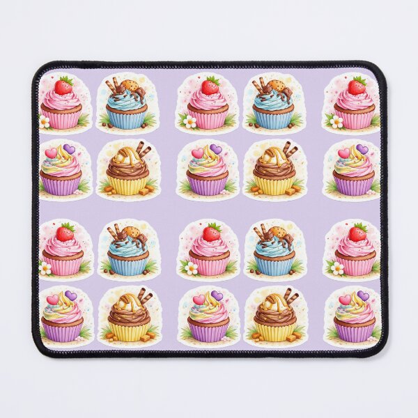 Item preview, Cute Cupcake Sticker Set – Kawaii Dessert Cupcake Aesthetic Sweet Food Stickers designed and sold by Qingtian814.
