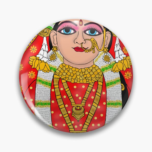 Item preview, Goddess Radha Divine Artwork – Spiritual Hindu Devotional Illustration designed and sold by Harshit_Digital_Arts.