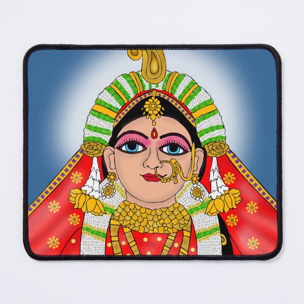 Item preview, Goddess Radha Divine Artwork – Spiritual Hindu Devotional Illustration designed and sold by Harshit_Digital_Arts.