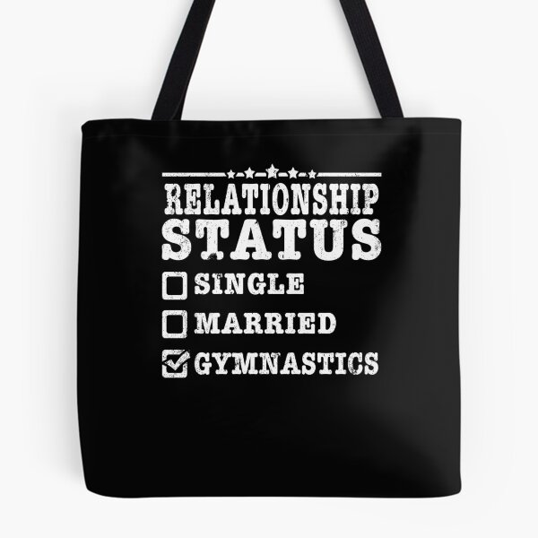 Aperçu de l'œuvre Statut de la relation Gymnastique Chemise Gymnaste créée et vendue par shoppzee.