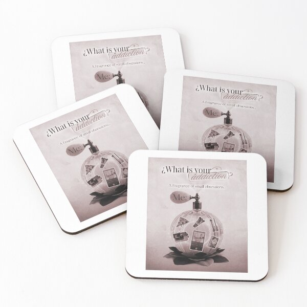 Item preview, WHAT IS YOUR ADDICTION DUSTY AZURE PALE COLLAGE designed and sold by melyverso.