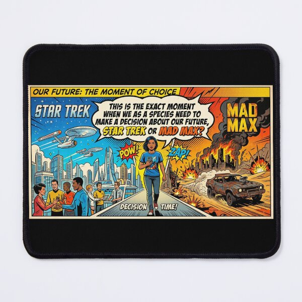 Item preview, Our Future: Decision Time! Star Trek or Mad Max? Comic designed and sold by TheLastGarden.