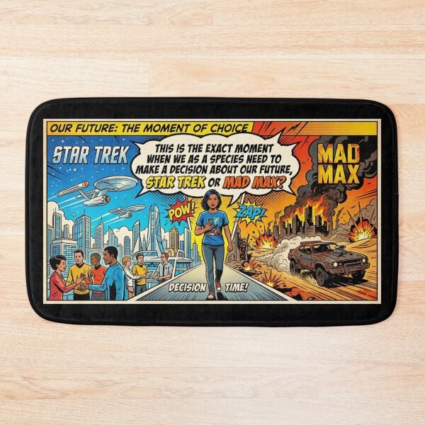 Item preview, Our Future: Decision Time! Star Trek or Mad Max? Comic designed and sold by TheLastGarden.