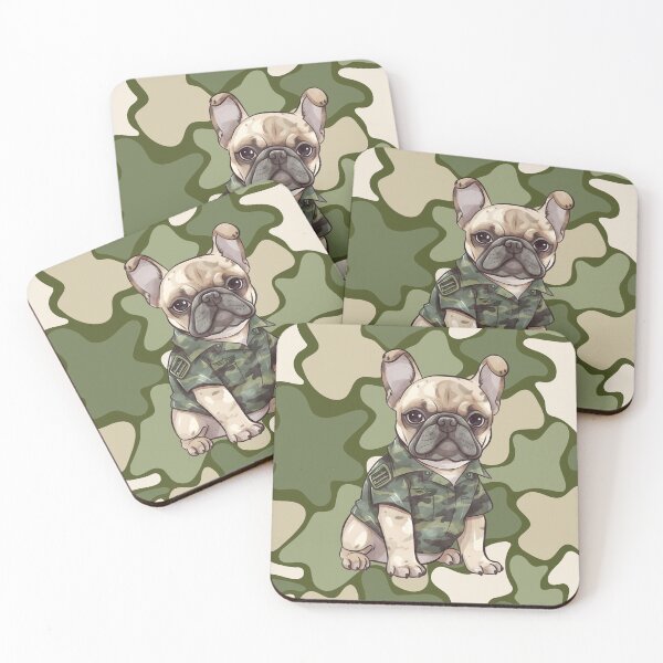 Item preview, French Bulldog Military Dog Cute Army Puppy Camouflage Gift designed and sold by CHANCHANAI.