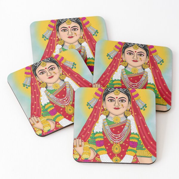 Item preview, Radha Rani Spiritual Art – Hindu Divine Love Illustration designed and sold by Harshit_Digital_Arts.