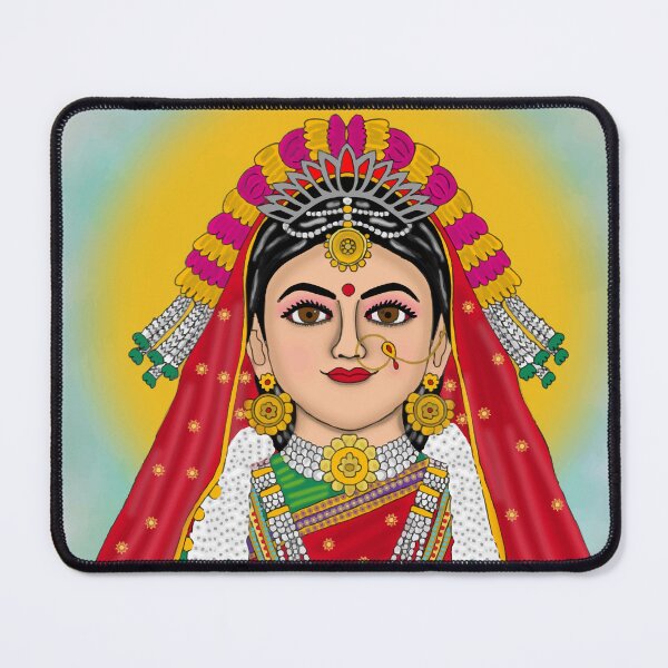 Item preview, Radha Rani Spiritual Art – Hindu Divine Love Illustration designed and sold by Harshit_Digital_Arts.