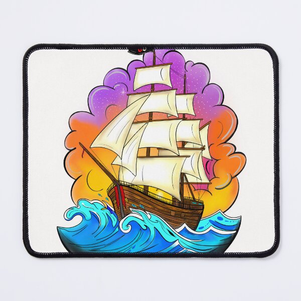 Item preview, Neo-Trad tall ship designed and sold by Eighty8ArtCo.