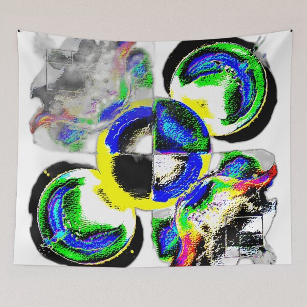Item preview, emotional drips dark electrize 8 colorful geometric abstract design designed and sold by SmashingDeals.