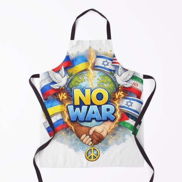 Item preview, No War Peace Design | Global Unity | Russia Ukraine Israel Palestine USA Iran Anti War T-Shirt designed and sold by 2025dav.