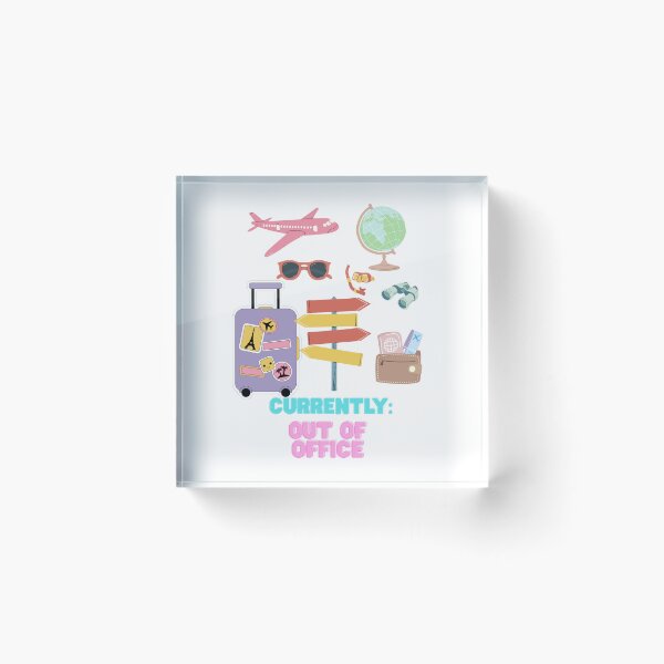Item preview, Currently Out Of Office - Minimalist Retro Travel Icons designed and sold by Sashka-.