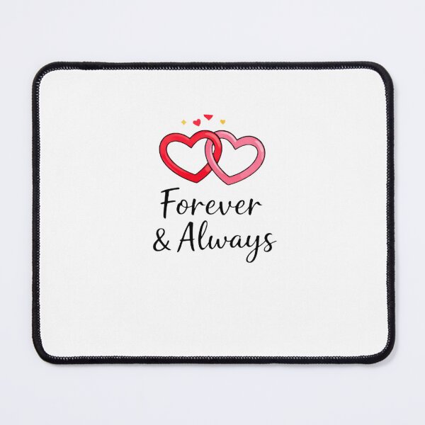 Item preview, Forever & Always Romantic Heart Sticker | Minimal Couple Love Design designed and sold by Lovestickerco.