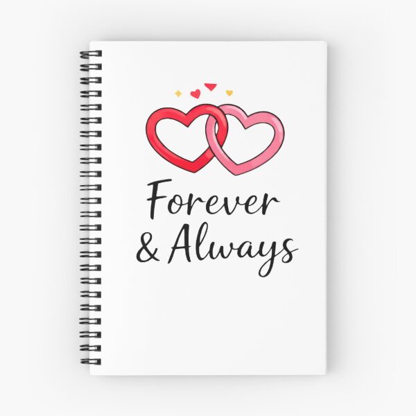 Item preview, Forever & Always Romantic Heart Sticker | Minimal Couple Love Design designed and sold by Lovestickerco.