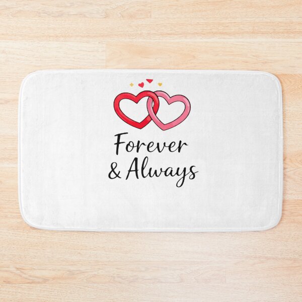 Item preview, Forever & Always Romantic Heart Sticker | Minimal Couple Love Design designed and sold by Lovestickerco.