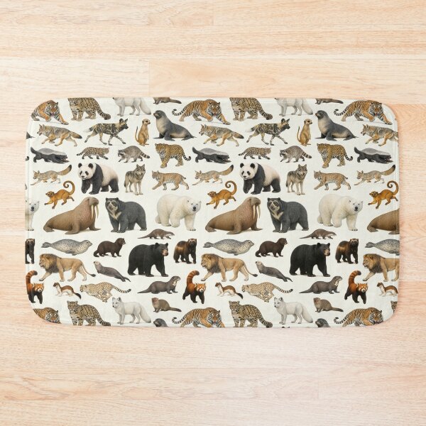 Item preview, Animals of the Order Carnivora Retro Identification Chart designed and sold by kakarikihill.