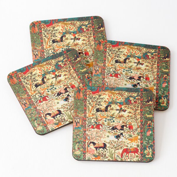 Item preview, Farhad and Shirin Love Story Carpet designed and sold by Vicky Brago-Mitchell®.
