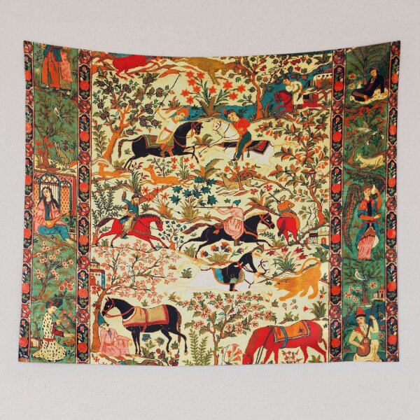Item preview, Farhad and Shirin Love Story Carpet designed and sold by Vicky Brago-Mitchell®.