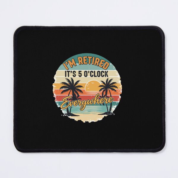 Item preview, I'm-Retired It's 5 O'Clock Everywhere Tropical Palm Trees designed and sold by PopStars1993.