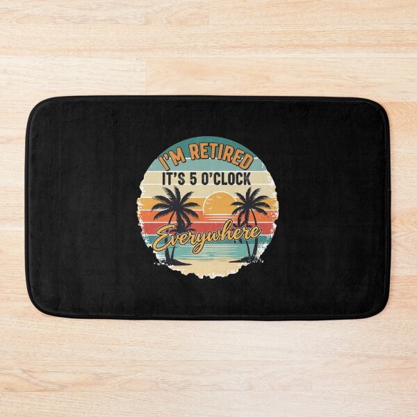 Item preview, I'm-Retired It's 5 O'Clock Everywhere Tropical Palm Trees designed and sold by PopStars1993.