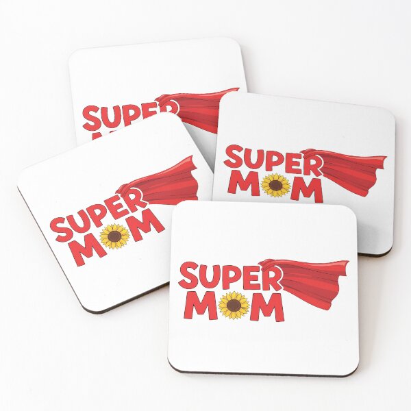 Item preview, Super Mom with Sunflower Emblem - Mother's Day Typography Art designed and sold by pumsquare.