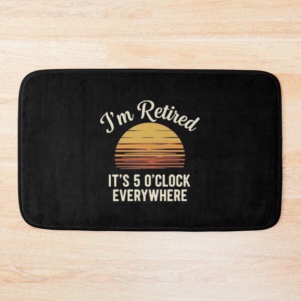Item preview, I'm-Retired-It's-5-O'Clock Everywhere Funny Tropical Sunset designed and sold by PopStars1993.