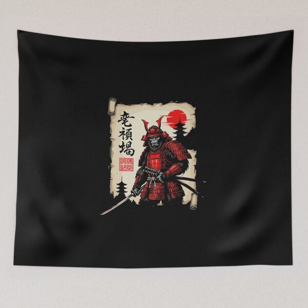 Item preview, Japanese Samurai Gorilla Warrior Vintage Ukiyo-e designed and sold by PopStars1993.