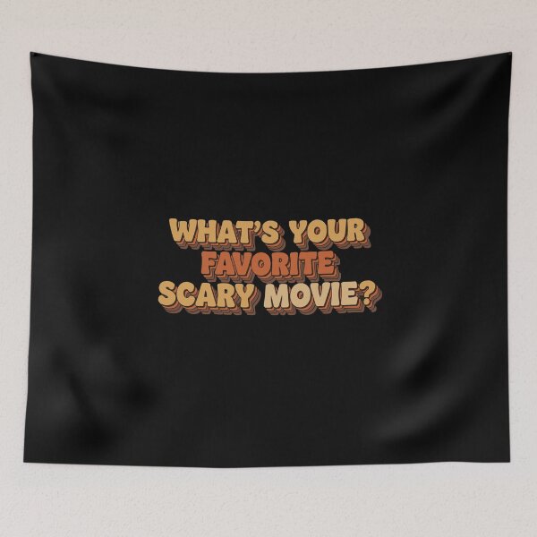 Item preview, Retro 70s Style Favorite Scary Movie Typography designed and sold by PopStars1993.