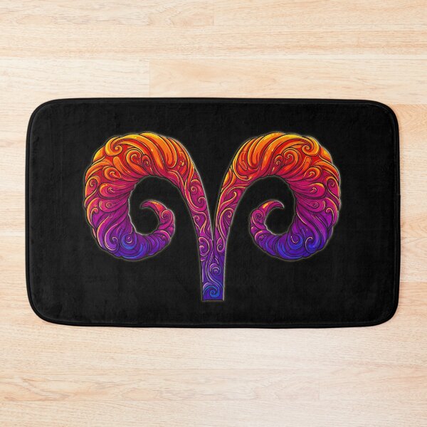 Item preview, ✨ Aries Zodiac Sign - Vibrant Psychedelic Ram Horns Art  designed and sold by Marie***2905.